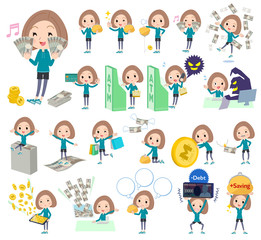 Bob hair women Sportswear_money