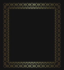 gold openwork frame