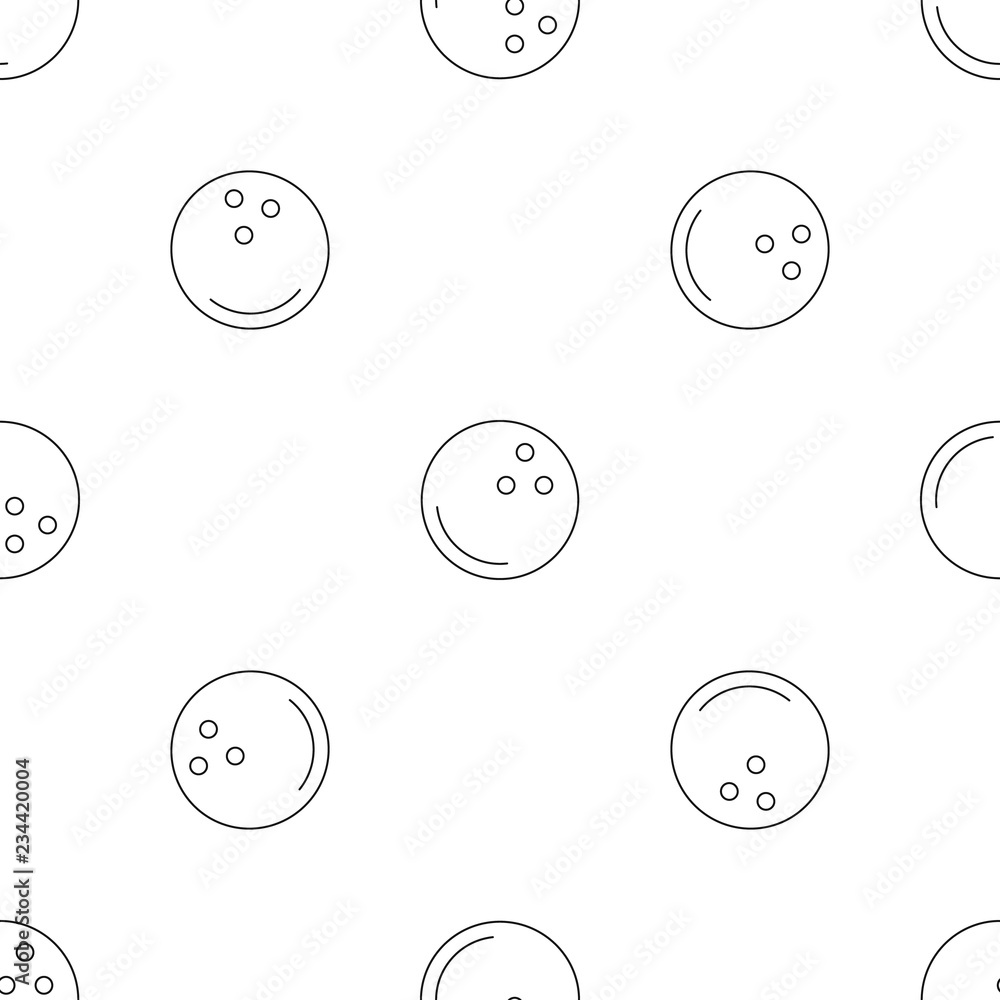 Poster bowling new ball pattern seamless vector repeat geometric for any web design