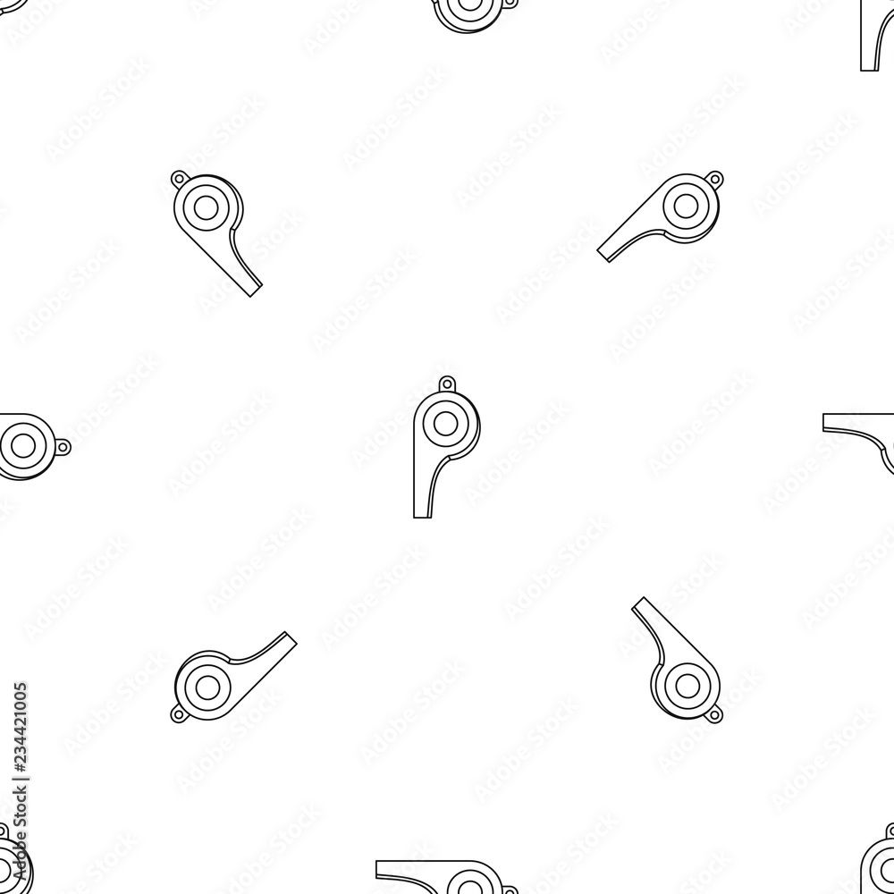 Poster Soccer whistle pattern seamless vector repeat geometric for any web design