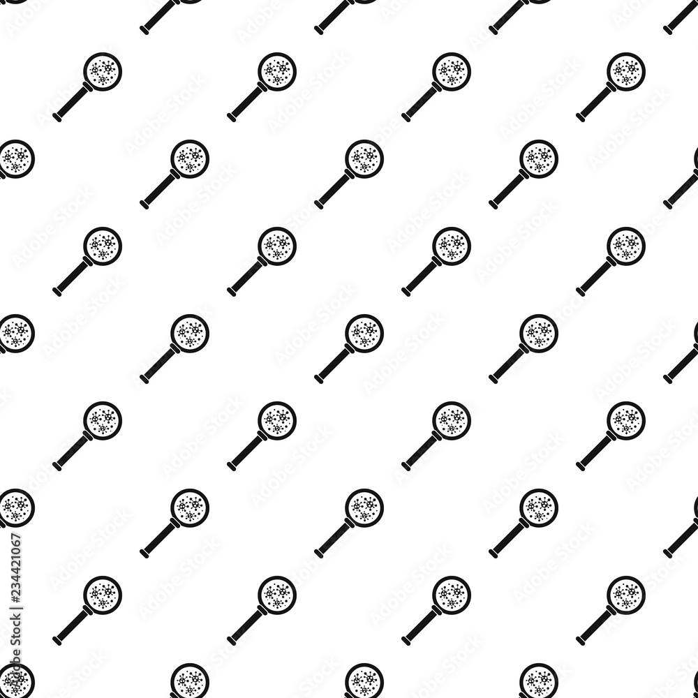 Poster virus magnify glass inspection pattern seamless vector repeat geometric for any web design