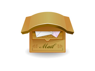 カントリー調のメールボックス