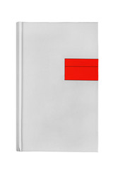 Blank book isolated