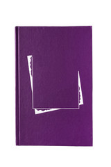 Purple book isolated