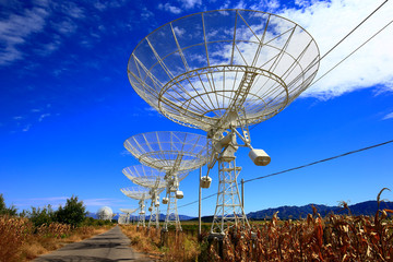 The observatory radio telescope