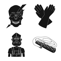 Isolated object of electricity and electric logo. Collection of electricity and energy stock symbol for web.