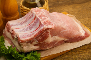 Raw pork meat