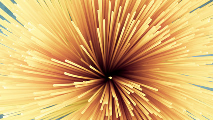 spaghetti on white background