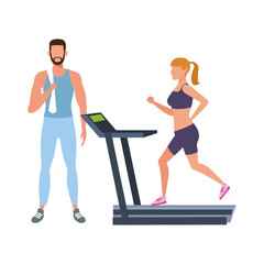 fitness couple training