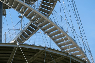 Stahltreppe zum Aussichtsturm