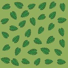 Tropical leaves background