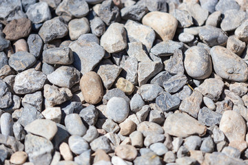 Gravel construction worker as abstract background