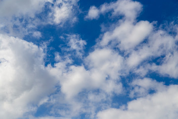 Clouds against blue sky as abstract background