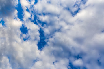 Clouds against blue sky as abstract background