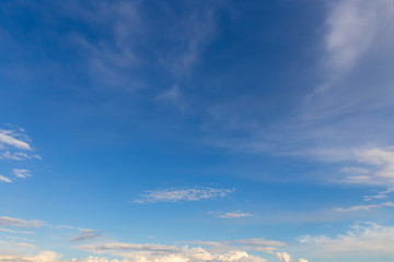 Clouds against blue sky as abstract background