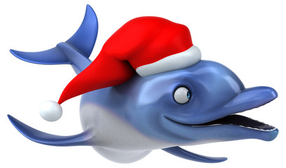 Fun Dolphin - 3D Illustration