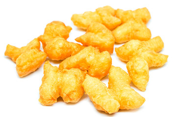 Deep-fried dough sticks or it is called Thai and Chinese “Patongko” isolated on white background
