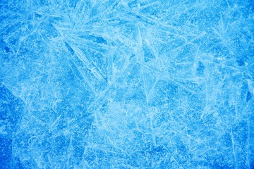 Blue Ice Texture Background with Crystal Surface