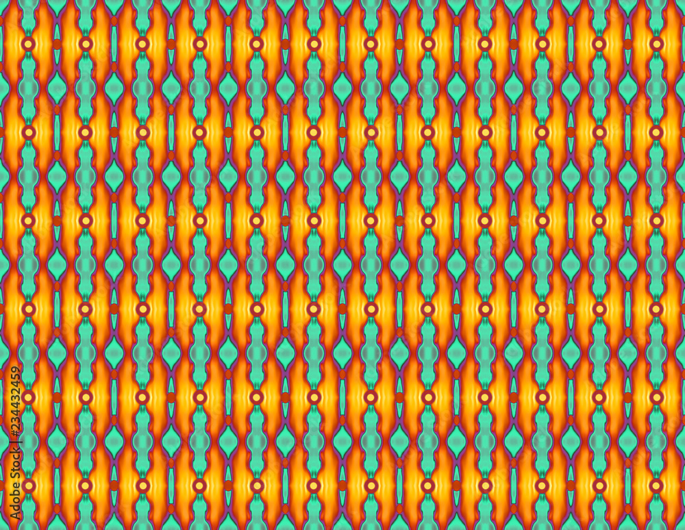 Poster seamless geometric multicolored pattern with abstract elements_
