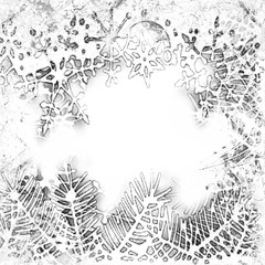 Christmas frame. New Year card