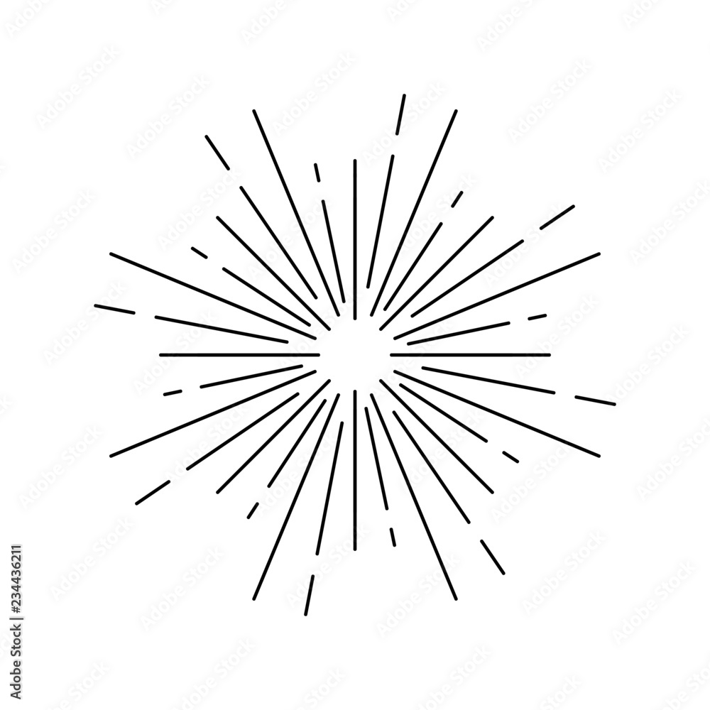 Canvas Prints sunburst design on white vector