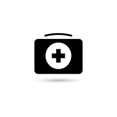 Fototapeta premium Medical bag icon. Vector