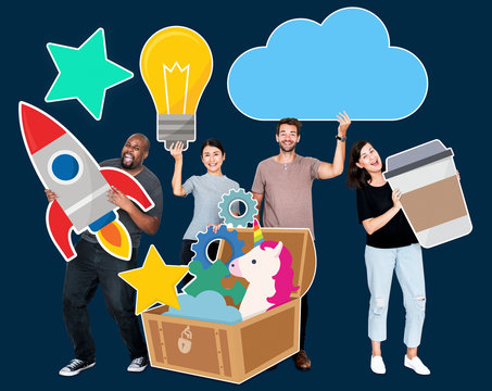 Creative people with a treasure chest of ideas - Powered by Adobe