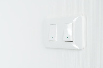 light switch on wall