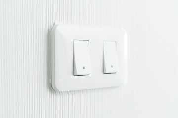 light switch on wall