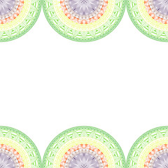 Elegant mandala, round lace seamless pattern, circle background with many details. Arabic, Indian, asian motif for design of clothes, decorative elements, greeting, invitation card, cover, etc