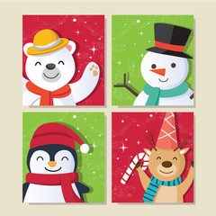 Christmas background, Christmas Card Collection