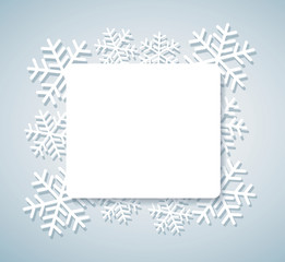 Fototapeta na wymiar snowflake banner for web Christmas concept background vector illustration eps 10