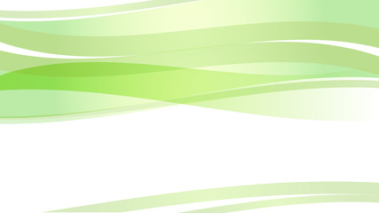 The Abstract vector image  Green wave on white background.