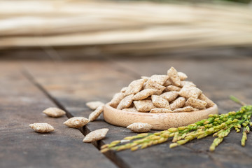 Fototapeta na wymiar oats healthy whole grains on background.