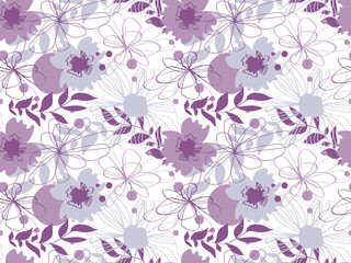 Beautiful floral seamless pattern. Good for fabric, wallpaper, background and more