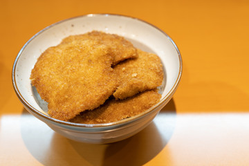 タレカツ丼　新潟名物　 deep-fried pork cutlet rice bowl