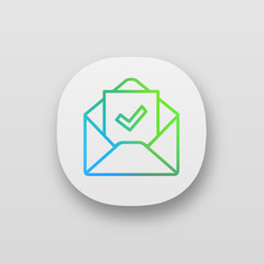Email confirmation app icon