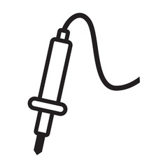 a black solder iron icon