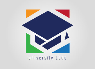 university, academy logo template