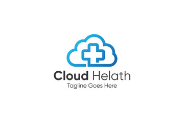 Cloud Medical pharmacy logo template