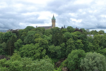 Fototapeta na wymiar panoramic view of Luxembourg city