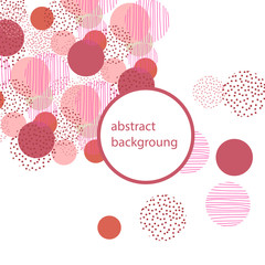 Vintage style circle geometry background. illustration surface design for print and web