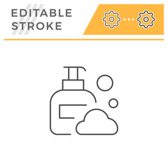 Liquid soap line icon