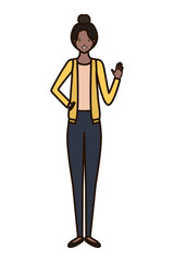 young woman avatar character