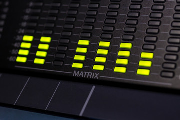 Digital Audio Mixing Desk Matrix Display