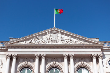 San Bento or Saint Benedict Palace is the Portugal Parliament or White House building in the center of Lisbon