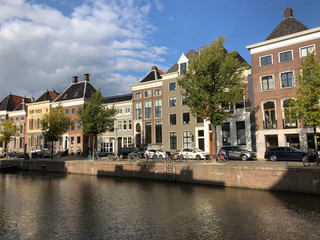 Canal around the old town of Groningen