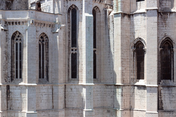 Carmo Convent or Convent of Our Lady of Mount Carmel is the ruins of church or monastery in the historical center of Lisbon, Portugal. Built in Gothic style. Now museum of archeology