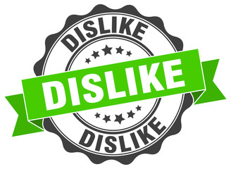 dislike stamp. sign. seal
