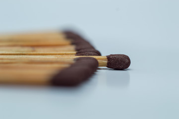 Matches isolated white background